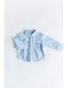 camisa cuadros celestes
