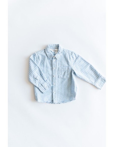 camisa rayas celestes