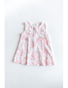 vestido con flores rosadas