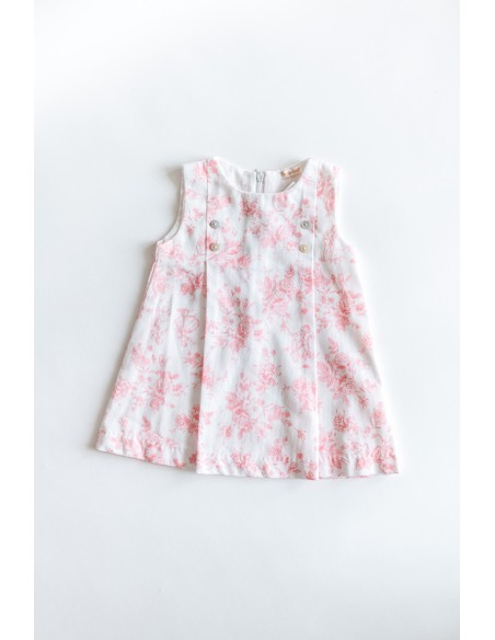 vestido con flores rosadas