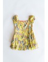 vestido verde limon