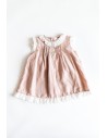VESTIDO ROSADO DE LINO