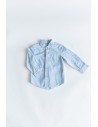 camisa rayas verticales celeste