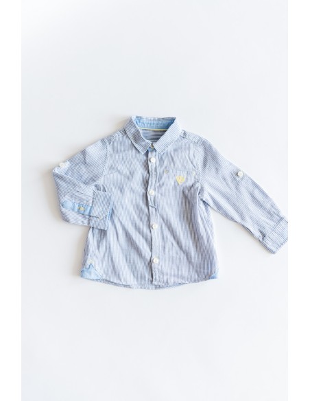 camisa rayas azules