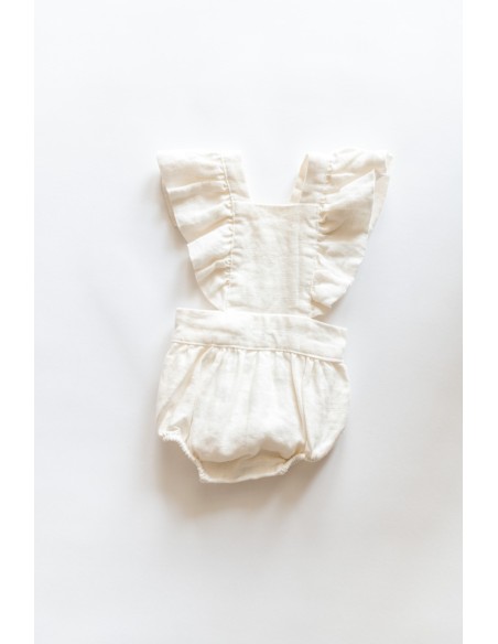 romper blanco lino