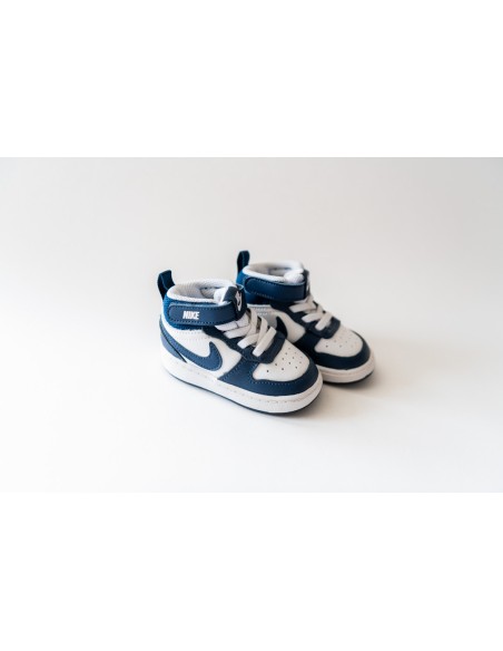 jordans blanco con azul