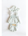 set calzon vestido y gorro