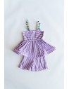 set rayas lila
