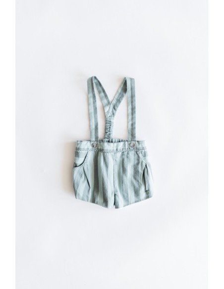 short con tirantes verde agua y turquesa