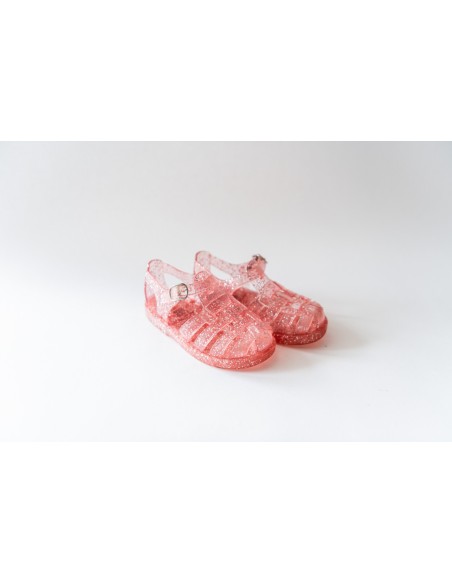 zapatillas rosadas con brillos