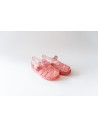 zapatillas rosadas con brillos