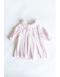 vestido palo rosa con tul