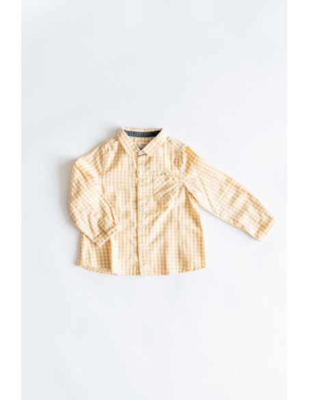 camisa cuadros amarillos