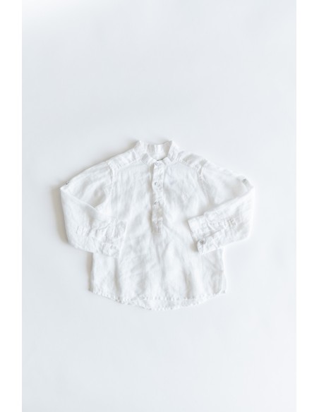 camisa blanca lino