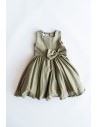 vestido lino verde