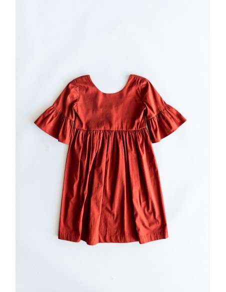 vestido concho de vino
