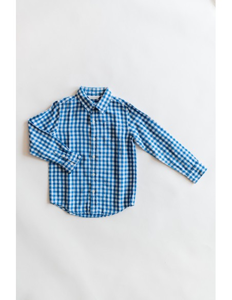 camisa cuadros azules