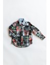 camisa calavera colores rojos celste azul verde