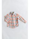 camisa cuadros rosados naranjas azul y amarillo