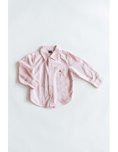 camisa lino rosada