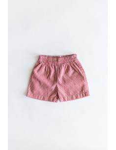 short rayas rojas y blancas