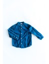 camisa jean azul
