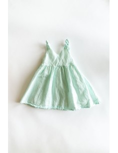 vestido rayas turquesas