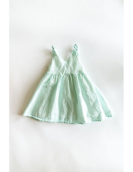 vestido rayas turquesas