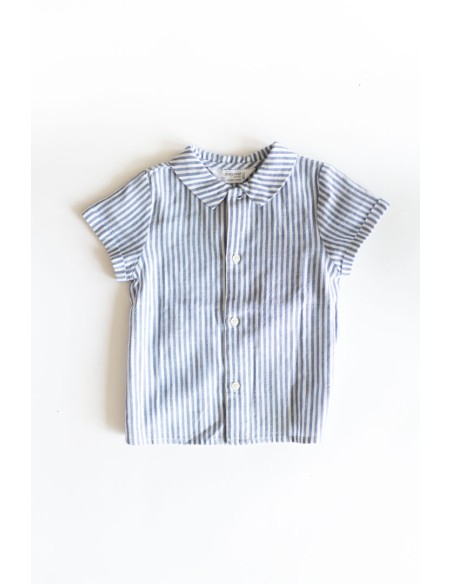 camisa rayas azules