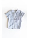 camisa rayas azules