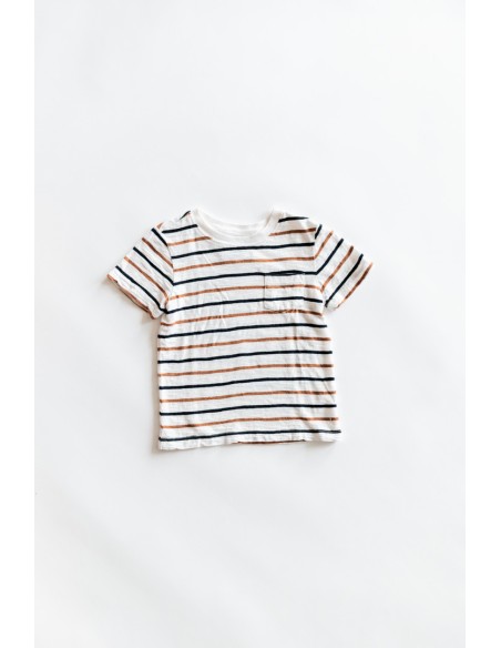 camiseta rayas cafes y negras