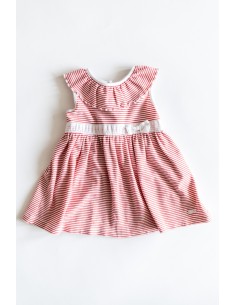 vestido rayas rojas