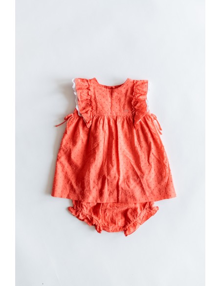 vestido rosa salmon