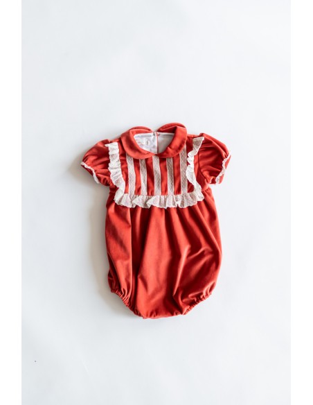 romper gamuza rojo