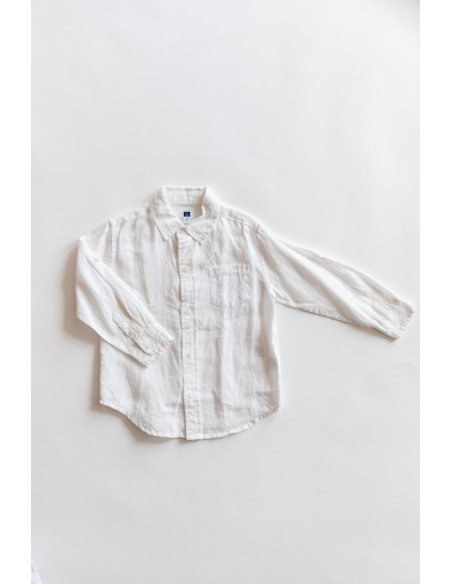 camisa lino blanca