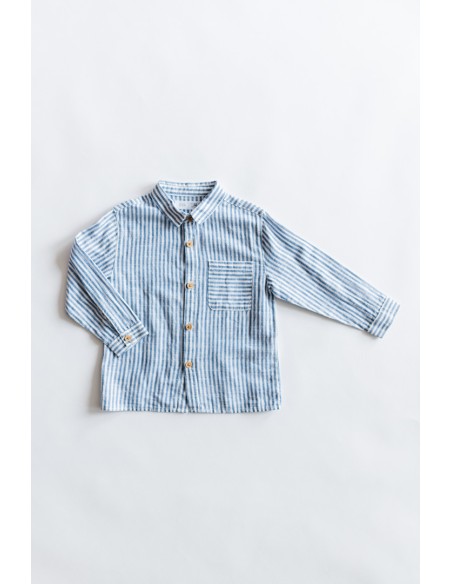 camisa rayas azules