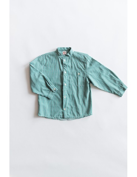 camisa cuadros verdes
