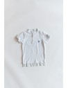 camiseta blanca logo azul