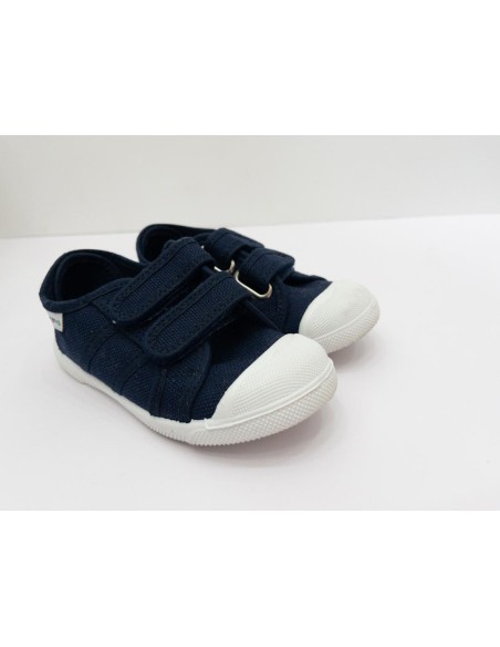 zapatos de lona azules