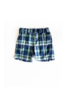 short azul rayas verdes y blancas