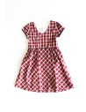 vestido rombos rojos