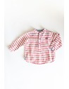 camisa manga larga rayas rojas