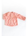 camisa manga larga cuadros naranjas