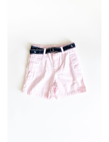 short rosado con cinturon de barquitos