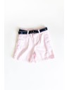 short rosado con cinturon de barquitos