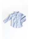 camisa manga larga celeste