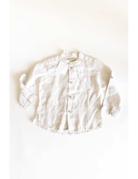 camisa manga larga beige