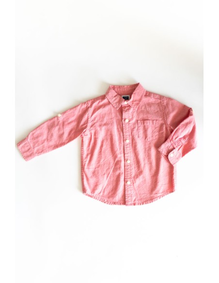 camisa manga larga salmon
