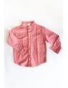 camisa lino roja