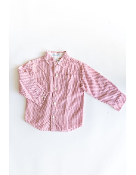 camisa rayas rojas